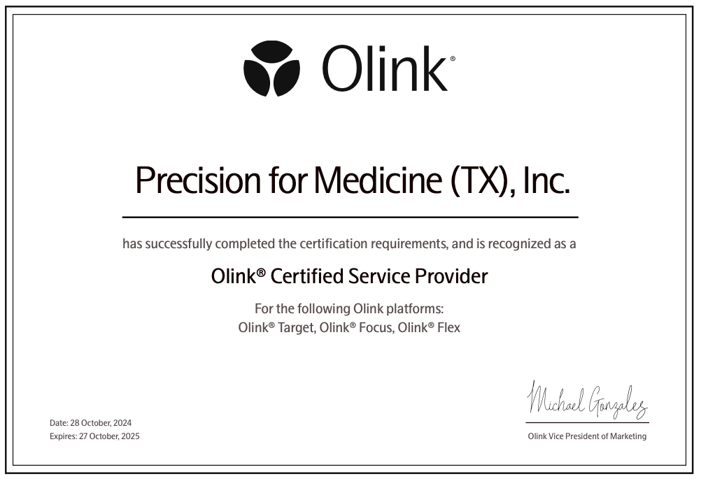 Certificat Olink